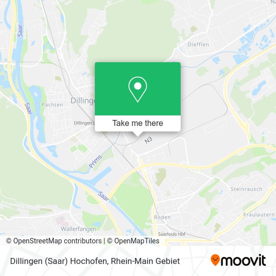 Карта Dillingen (Saar) Hochofen