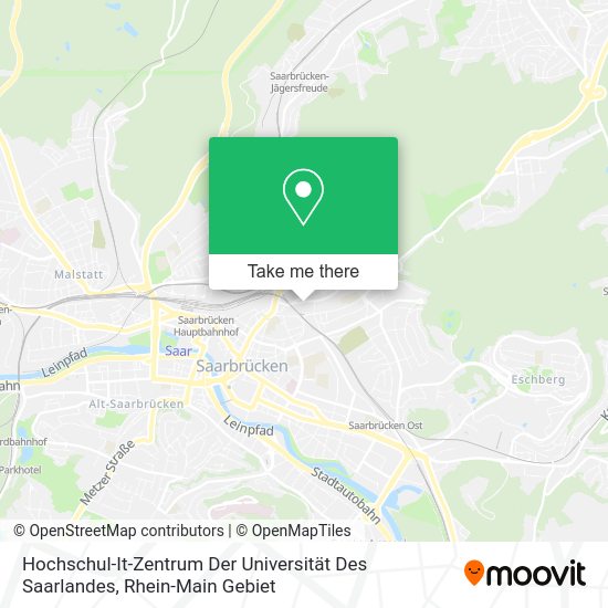 Карта Hochschul-It-Zentrum Der Universität Des Saarlandes
