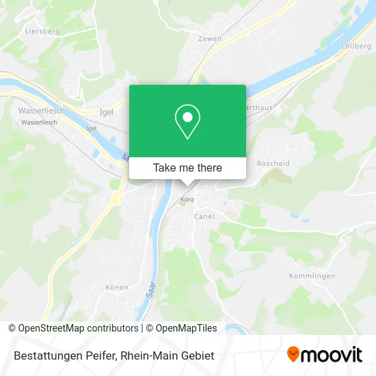 Карта Bestattungen Peifer