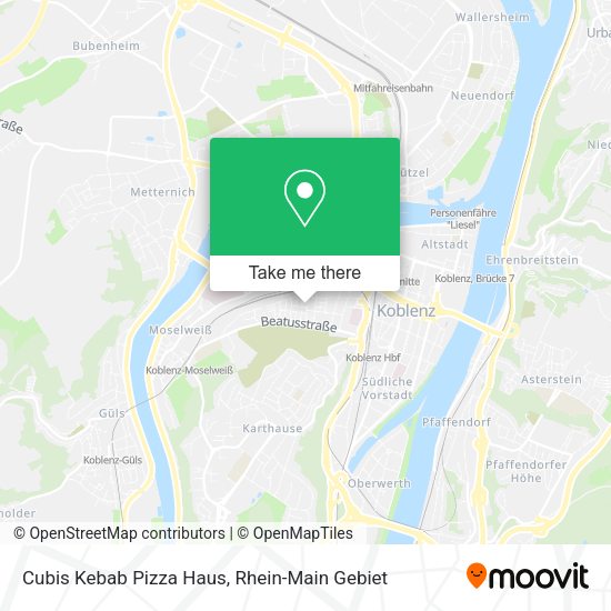 Карта Cubis Kebab Pizza Haus