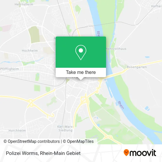 Polizei Worms map