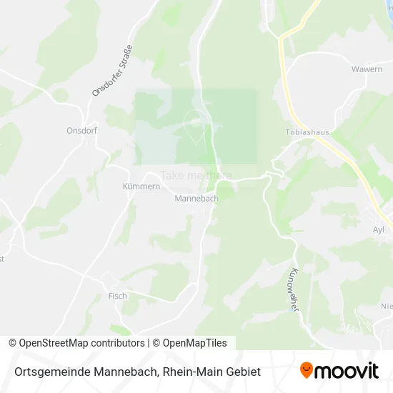 Карта Ortsgemeinde Mannebach