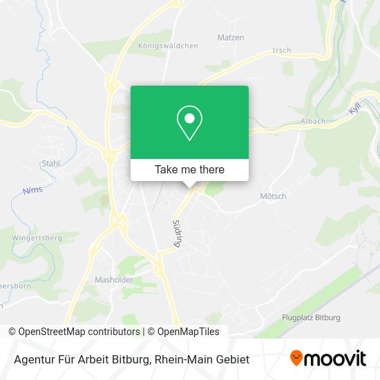 Карта Agentur Für Arbeit Bitburg