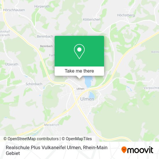 Карта Realschule Plus Vulkaneifel Ulmen
