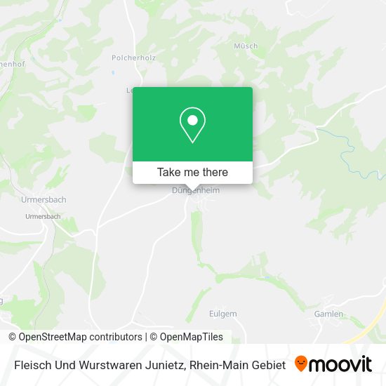 Карта Fleisch Und Wurstwaren Junietz