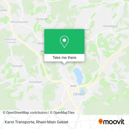 Karst Transporte map