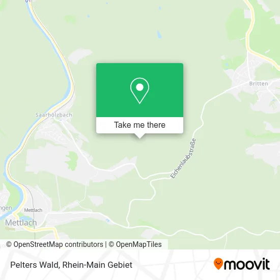 Pelters Wald map