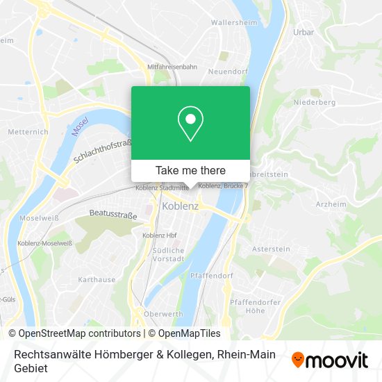 Карта Rechtsanwälte Hömberger & Kollegen