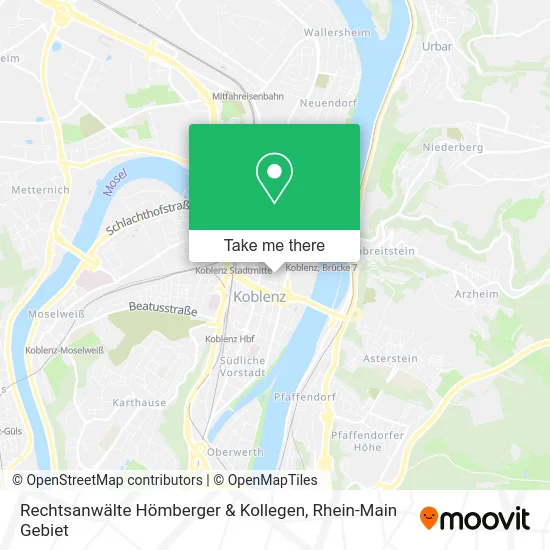Карта Rechtsanwälte Hömberger & Kollegen