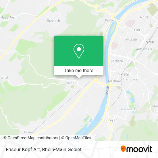 Карта Friseur Kopf Art