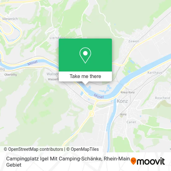Карта Campingplatz Igel Mit Camping-Schänke