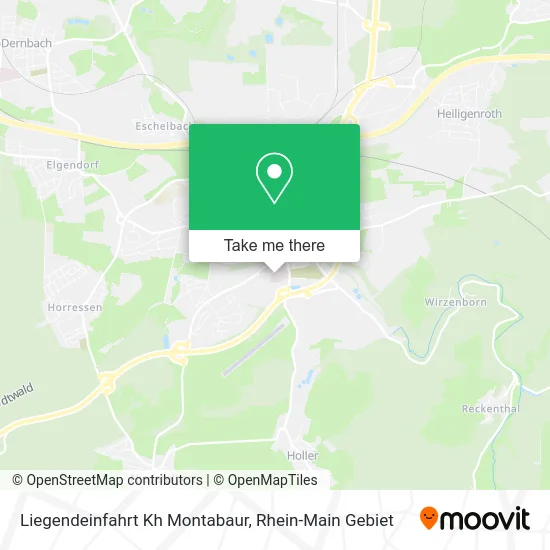 Карта Liegendeinfahrt Kh Montabaur