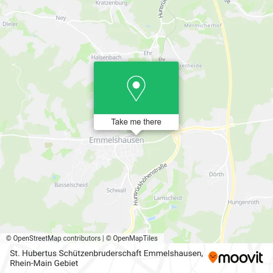 Карта St. Hubertus Schützenbruderschaft Emmelshausen