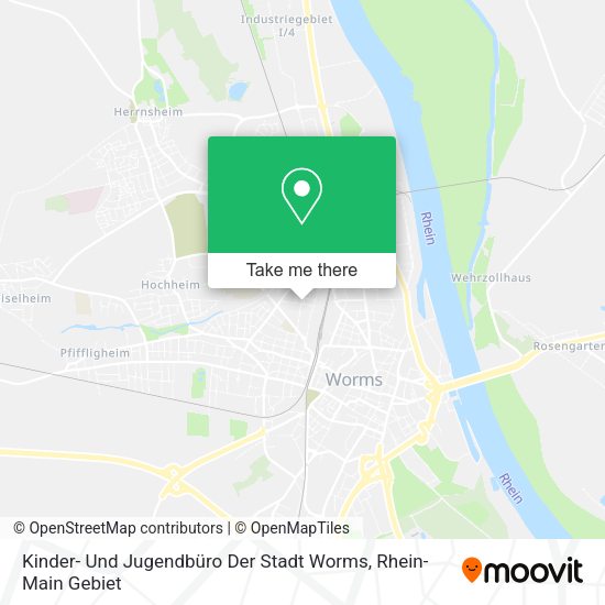 Карта Kinder- Und Jugendbüro Der Stadt Worms