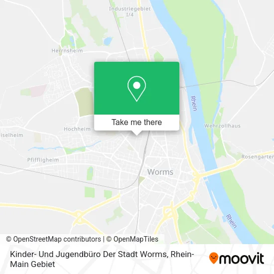 Карта Kinder- Und Jugendbüro Der Stadt Worms