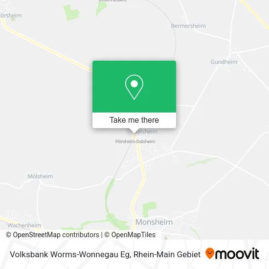 Карта Volksbank Worms-Wonnegau Eg