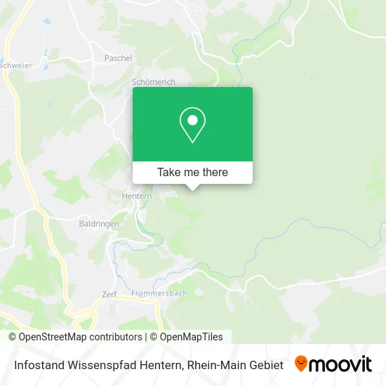 Карта Infostand Wissenspfad Hentern