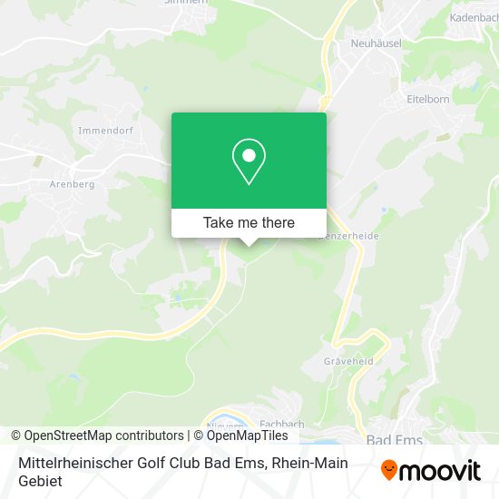 Карта Mittelrheinischer Golf Club Bad Ems
