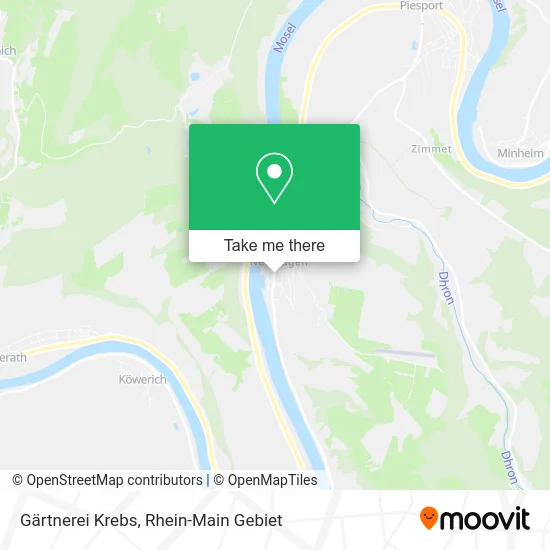 Карта Gärtnerei Krebs