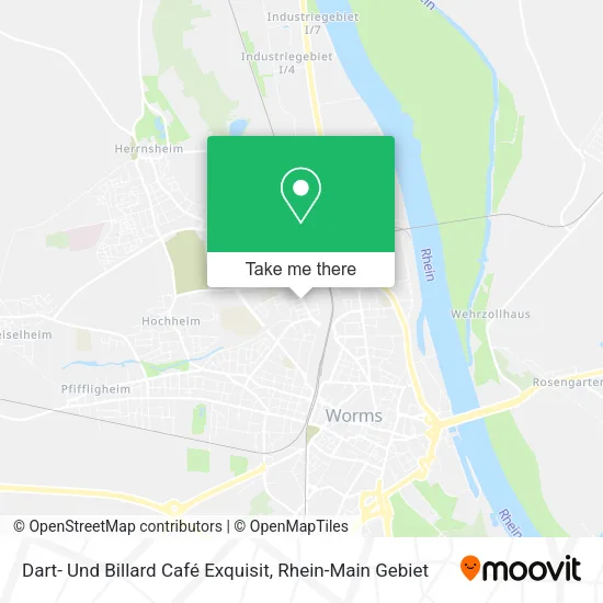 Карта Dart- Und Billard Café Exquisit