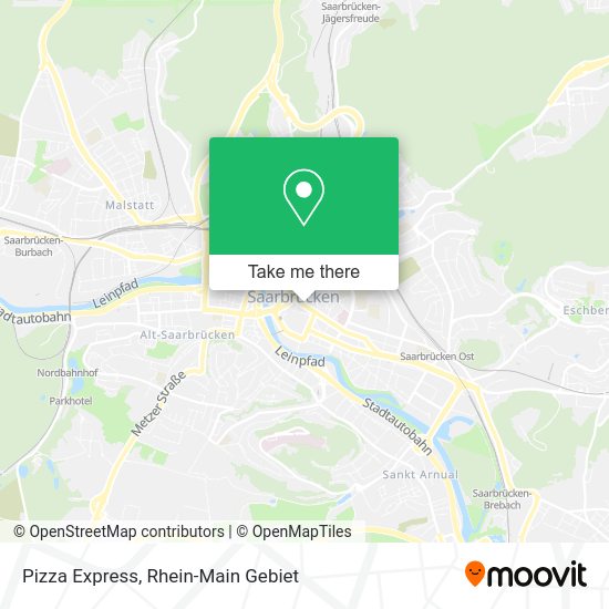 Карта Pizza Express