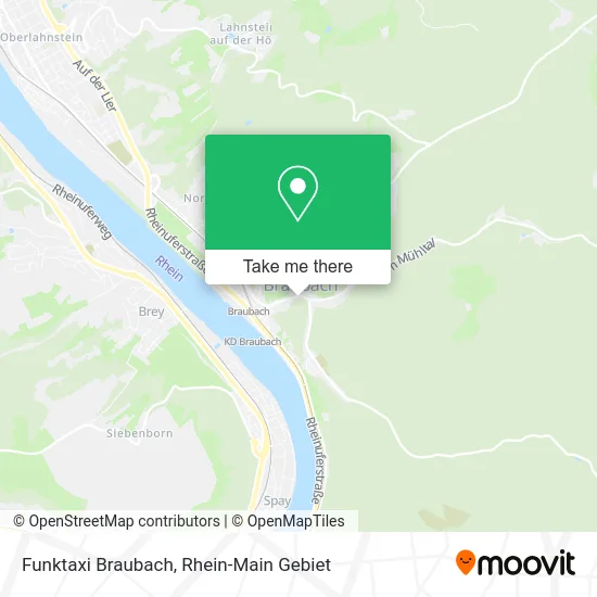Карта Funktaxi Braubach