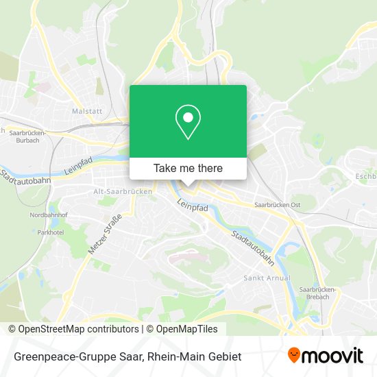 Карта Greenpeace-Gruppe Saar