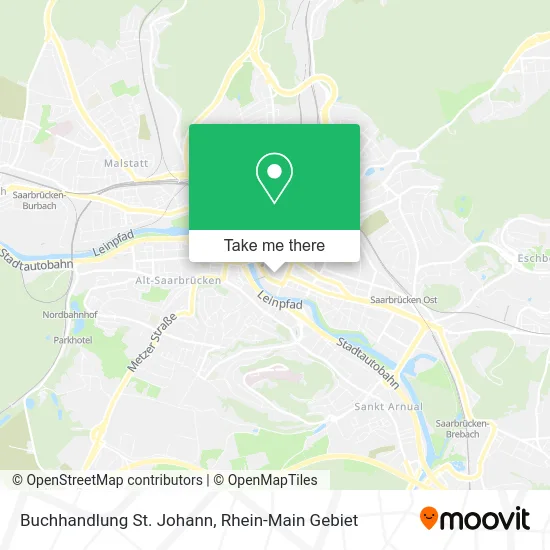 Карта Buchhandlung St. Johann