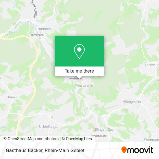 Карта Gasthaus Bäcker
