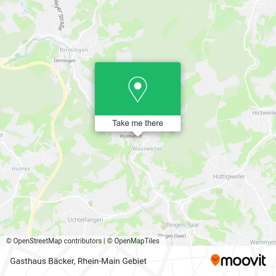 Карта Gasthaus Bäcker