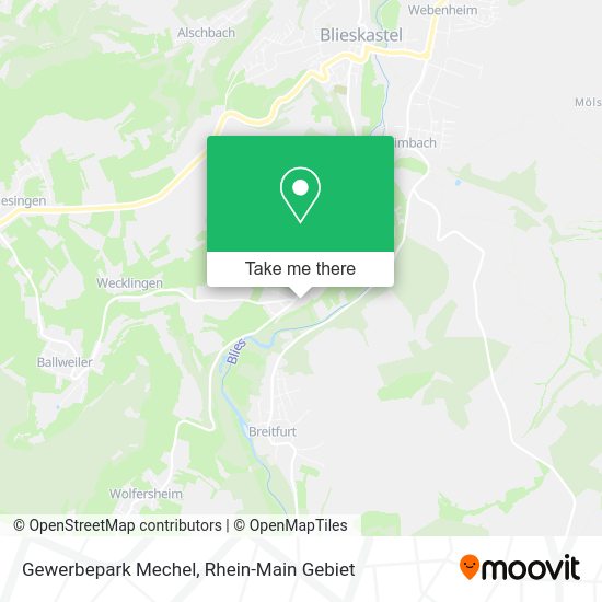 Карта Gewerbepark Mechel