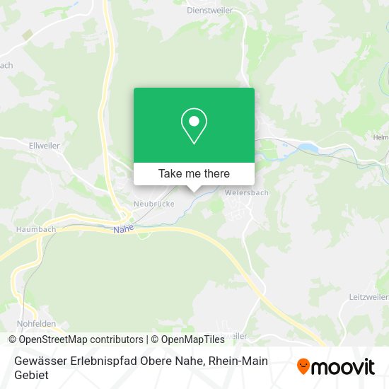 Карта Gewässer Erlebnispfad Obere Nahe