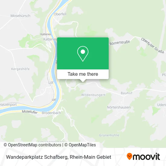 Карта Wandeparkplatz Schafberg
