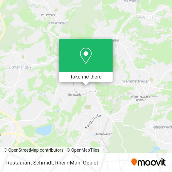 Карта Restaurant Schmidt