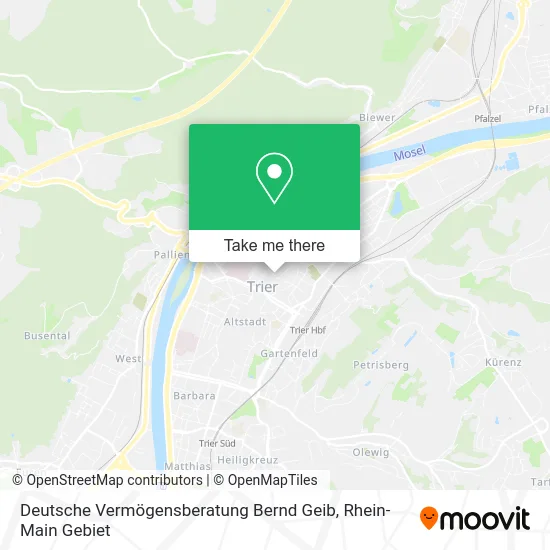 Карта Deutsche Vermögensberatung Bernd Geib