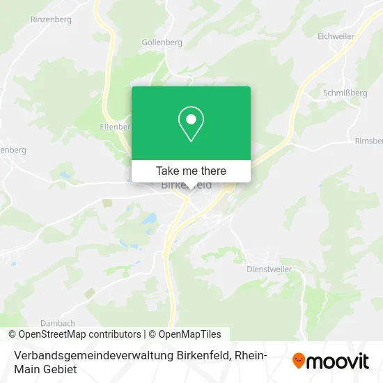 Карта Verbandsgemeindeverwaltung Birkenfeld