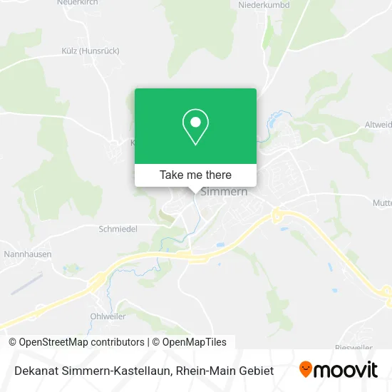 Карта Dekanat Simmern-Kastellaun