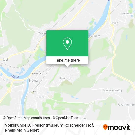 Карта Volkskunde U. Freilichtmuseum Roscheider Hof