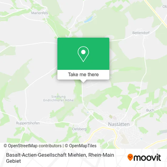 Карта Basalt-Actien-Gesellschaft Miehlen