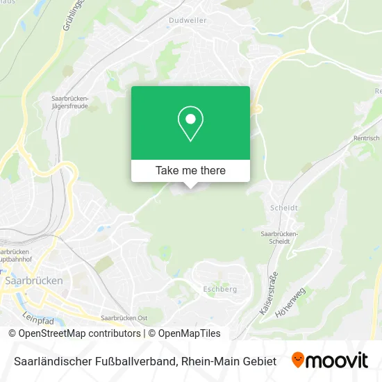 Карта Saarländischer Fußballverband