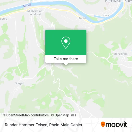 Runder Hammer Felsen map