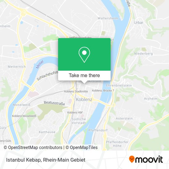 Карта Istanbul Kebap