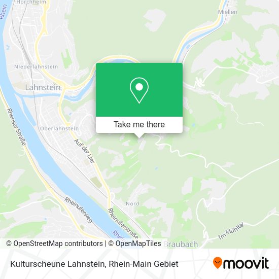 Карта Kulturscheune Lahnstein
