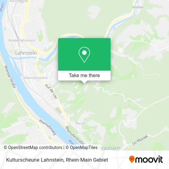 Карта Kulturscheune Lahnstein