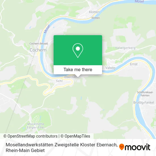 Карта Mosellandwerkstätten Zweigstelle Kloster Ebernach