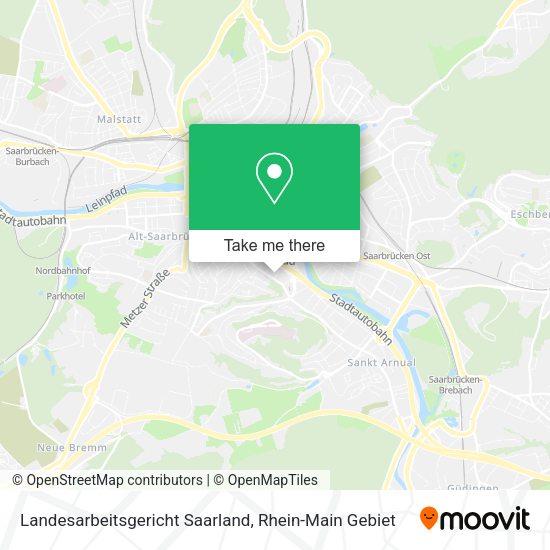 Карта Landesarbeitsgericht Saarland