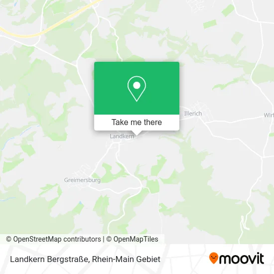 Landkern Bergstraße map