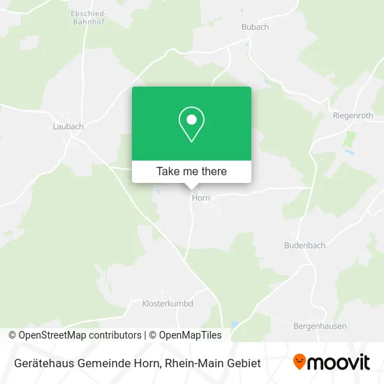 Карта Gerätehaus Gemeinde Horn