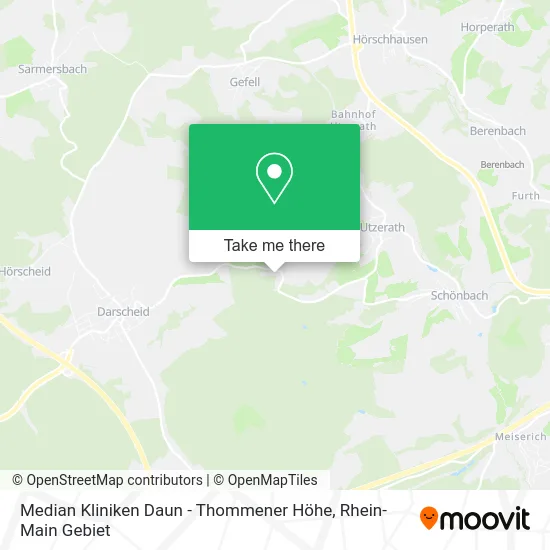 Карта Median Kliniken Daun - Thommener Höhe