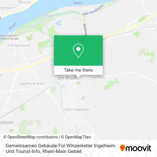 Карта Gemeinsames Gebäude Für Winzerkeller Ingelheim Und Tourist-Info